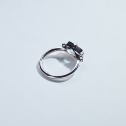 3月誕生石、アクアマリンとピンクスピネルのシルバーリング【Creema限定】(Silver950/指輪) 11枚目の画像