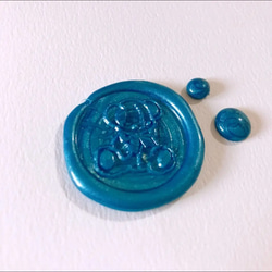 ミスティックブルー オリジナルカラー シーリングワックス 3枚目の画像