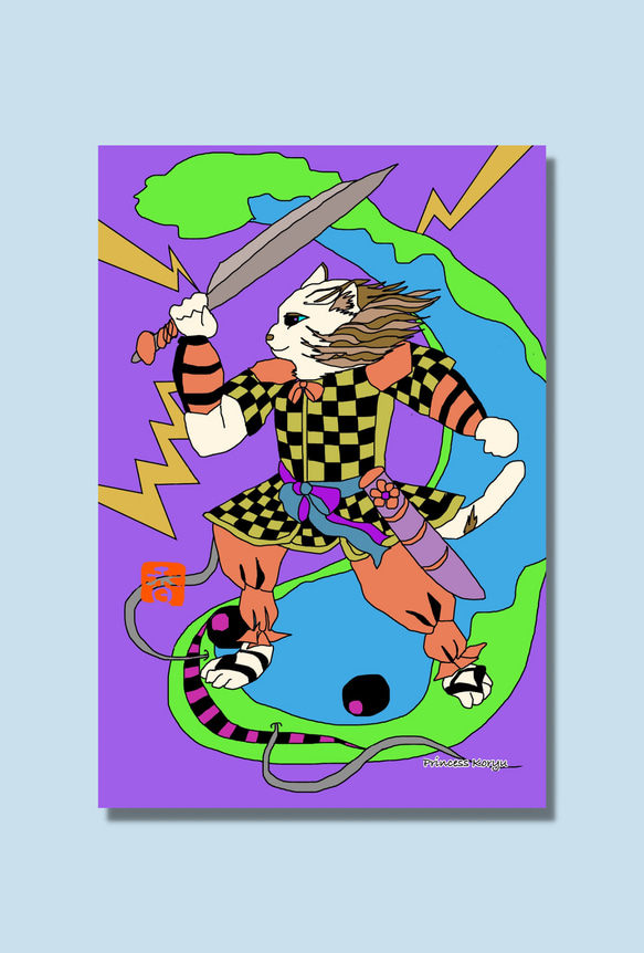 縁起物⭐️猫の神様カード（文字無し） 3枚目の画像