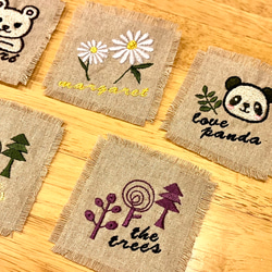 刺繍フリンジタグ　7㎝　商用利用可 1枚目の画像