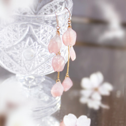 ひらひら桜の花びらピアス｜イヤリング｜No.185 イヤリング