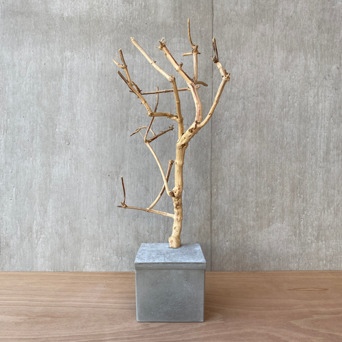 コンクリート盆栽 流木 オブジェ ディスプレイ 高級感 スタイリッシュ アート コンクリート盆栽 流木オブジェ】ディスプレイ 什器 アクセサリー