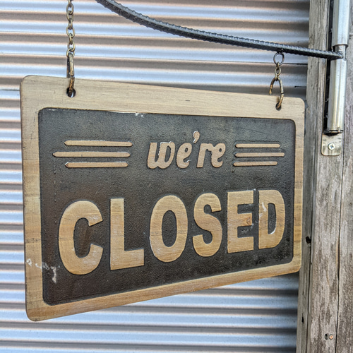 可愛らしい 壁掛け看板 ワーゲンバス オープン&クローズド サイン