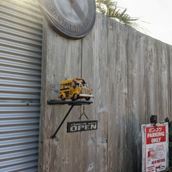 アメリカン スクールバス オープン&クローズ サインボード 壁掛け看板  #店舗什器  #ヴィンテージカー キッズルー厶 10枚目の画像