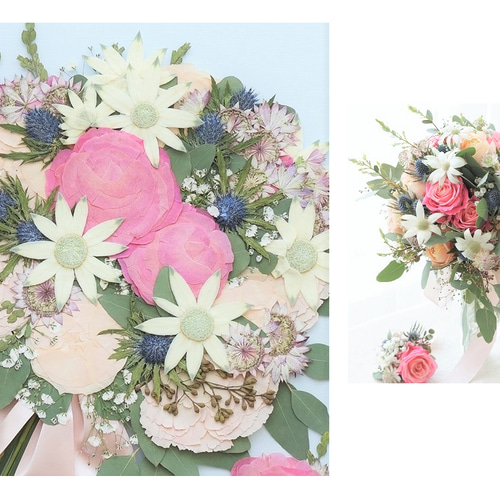 春を告げる優しい押し花アートを作った生徒さん】初めての額