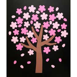 桜の木　壁面飾り 1枚目の画像