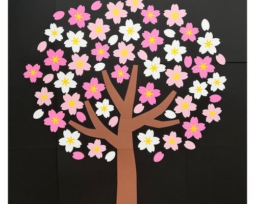 大きな桜の木 壁面飾り その他インテリア雑貨 ふわぽん 通販 15509026