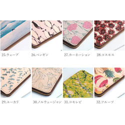 artistic leather slim smartphone pochette(*36花紋)smartphone shoul 第16張的照片