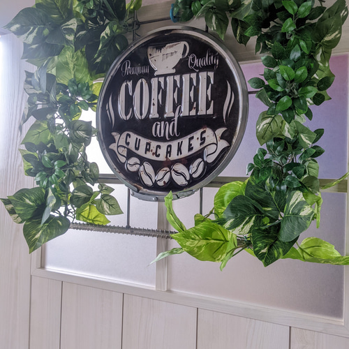 カフェ 看板 CAFE COFFEE 喫茶店 壁掛け看板 2way 自立式看板