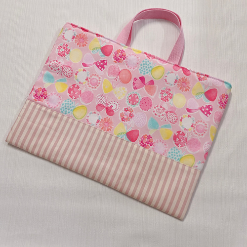 レッスンバッグ 女の子 リボン ちょうちょ ピンク レッスンバッグ