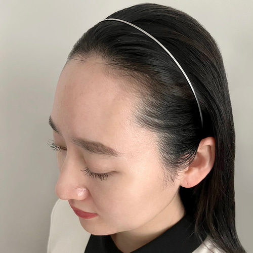 カチューシャ ステンレス(シルバー色) PLAIN カチューシャ