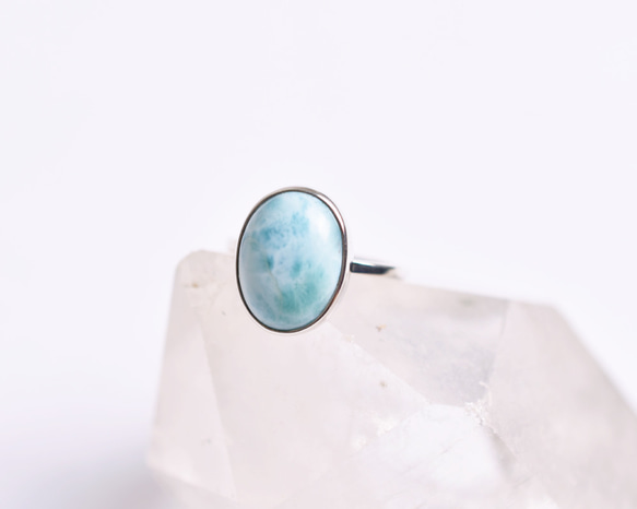 Silver925 Larimar 銀戒指 第2張的照片