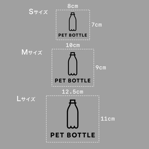ペットボトル（PET Bottle）【ゴミ分別ステッカー】 4枚目の画像
