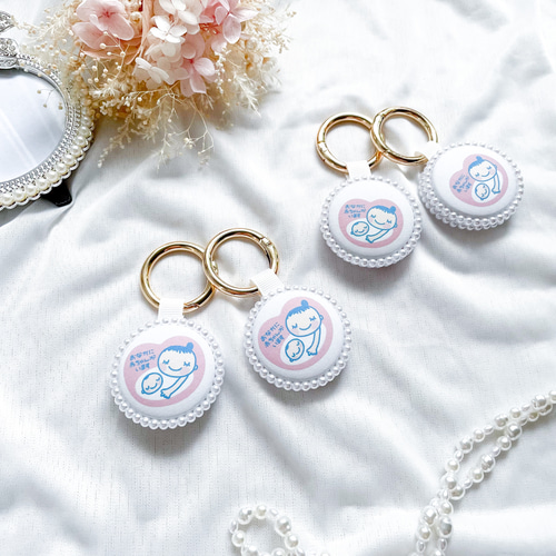 ①ベビーチャーム　マタニティマーク　キーホルダー　バッグチャーム 当店人気No.1‼️】200個以上販売 両面仕様 マタニティマーク