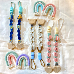 ラッピング無料♪】♥️マクラメ ハートチャーム♥️ バッグチャーム Y