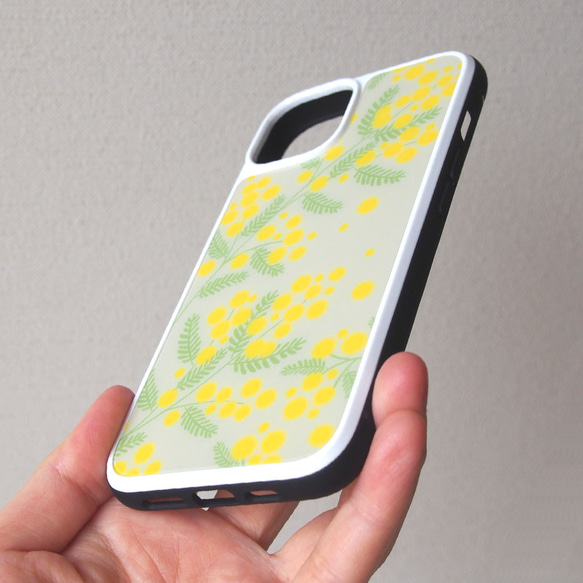 強化玻璃iPhone保護殼【早春含羞草】#相容iPhone15 第15張的照片