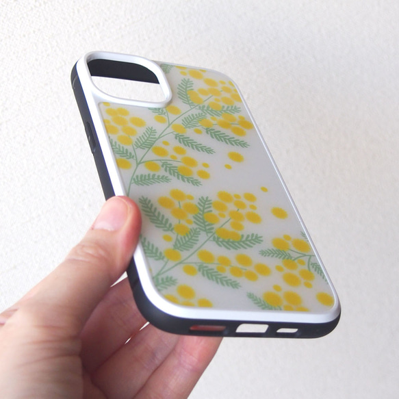 強化玻璃iPhone保護殼【早春含羞草】#相容iPhone15 第11張的照片