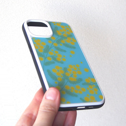 強化玻璃iPhone保護殼【早春含羞草】#相容iPhone15 第5張的照片