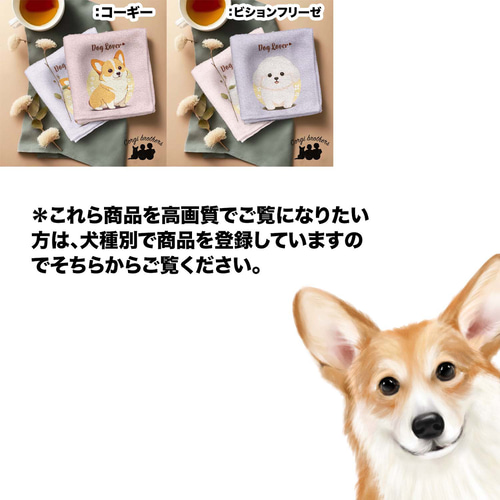 2023年新デザイン！ 犬種選べる ハンカチ 】パステルカラー 2枚セット  