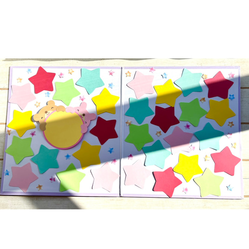 ✳︎【最終販売】NEW⭐︎パープル見開き色紙セット⭐︎色紙