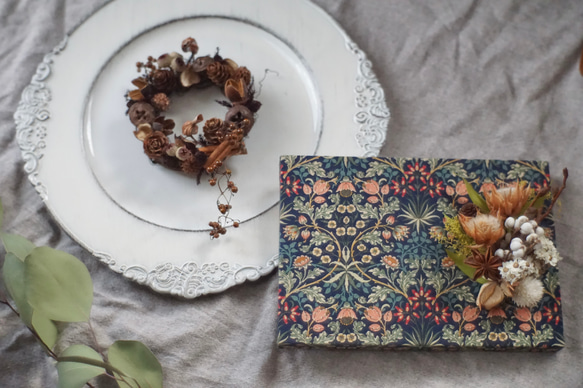 【木の実のミニリース】コロコロ可愛い　小さな贈り物　自分へのご褒美に　長く飾れる　ドライフラワー　自然素材　 8枚目の画像