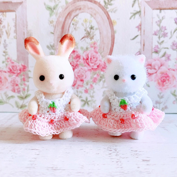 シルバニアファミリー赤ちゃん ワンピース いちごミルク シルバニアファミリー赤ちゃん ワンピース いちごミルク