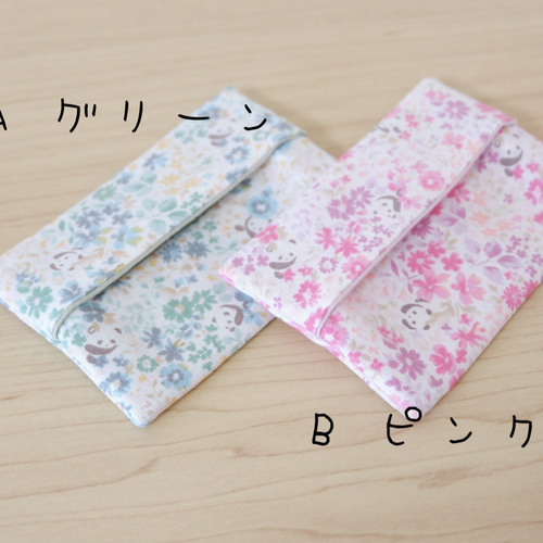 花柄×パンダ ミニポケットティッシュケース その他入園グッズ