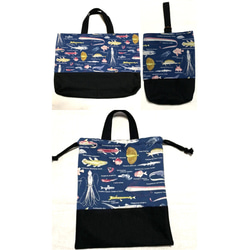 39nmpS 深海魚 ハンドメイド 入学 入園 オーダー 入園入学3点セット 深海魚 レッスンバッグ threesons 通販 15511467
