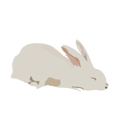 アート イラスト/うさぎさん 絵画 yosi-yosi 通販 15511497｜Creema