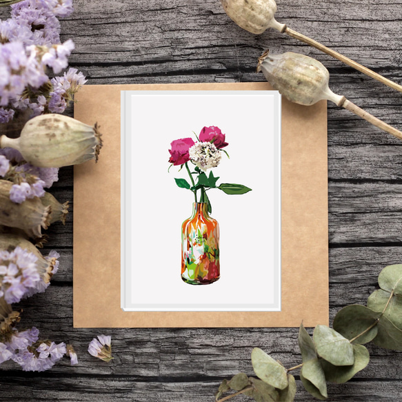 風景画 花の絵 アート プリント 複製 花 アクリル画 インテリア