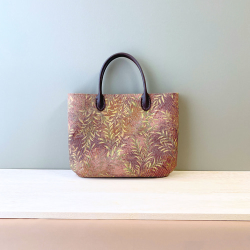 再販】染め大島紬◇着物にも洋服にも合うミニバッグ◇カジュアル