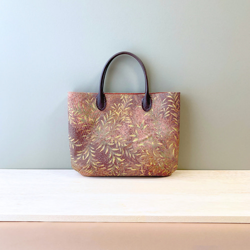 再販】染め大島紬◇着物にも洋服にも合うミニバッグ◇カジュアル