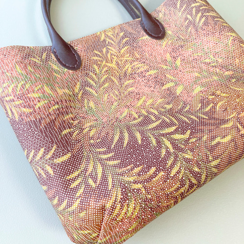 再販】染め大島紬◇着物にも洋服にも合うミニバッグ◇カジュアル