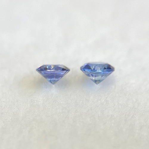 ベニトアイト　2個セット　アメリカ　ルース アメリカ産ベニトアイト5石セット 2.0mm/0.124ctルース