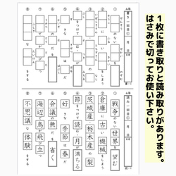 43小学４年生　漢字プリント　問題　ワーク　ドリル　練習　国語　漢字検定 3枚目の画像