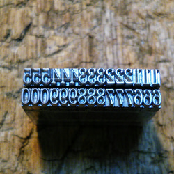 12pt News Gothic メタルスタンプ 活字 刻印 レザークラフト その他