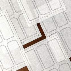 S-001 コラージュ素材 フレーム（純白ロール紙） 3枚目の画像
