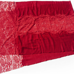 カシミヤ 手織り スカーフ 織り スカーフ ニット スカーフ シアー ウール スカーフ - レース クリスマス ギフト 交換 ギ 2枚目の画像