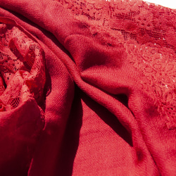 カシミヤ 手織り スカーフ 織り スカーフ ニット スカーフ シアー ウール スカーフ - レース クリスマス ギフト 交換 ギ 15枚目の画像