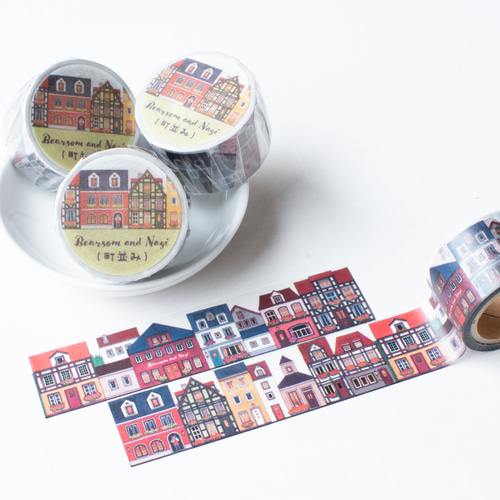 ヨーロッパの町並み［マスキングテープ］ マスキングテープ ベアソムと