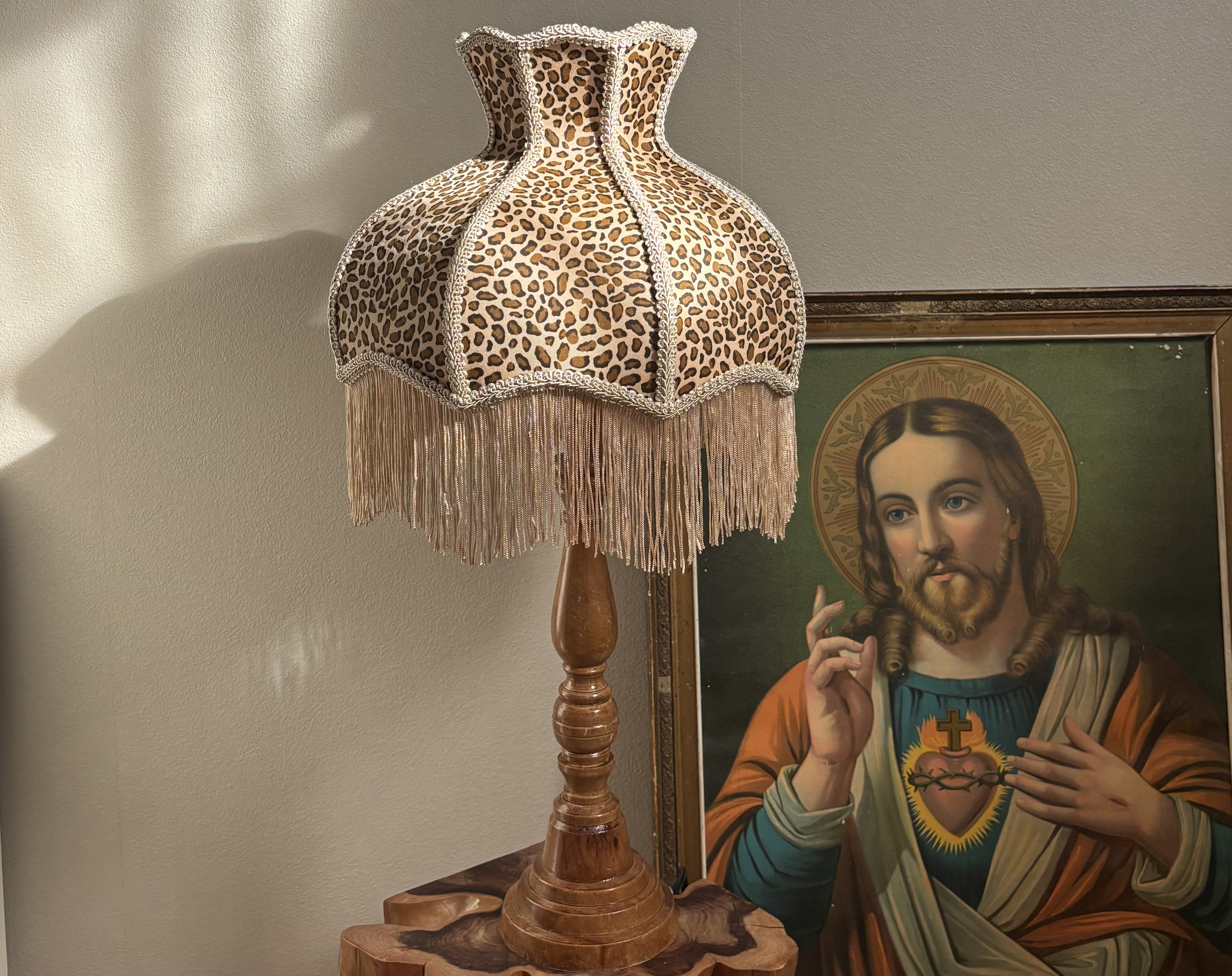 レオパード　スタンドランプ