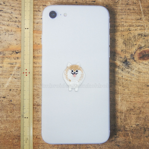 ポメラニアン 犬 犬のワッペン ワッペン・アップリケ Embroidery福工房