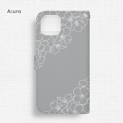 iPhone用 手帳型ケース グレー iphone手帳型ケース | HUIS onlinestore