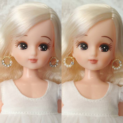 920リカちゃん チョーカーピアスヘアピンセット（パールと星）○1106