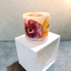 Botanical flower candle(ラナンキュラス) LEDティーライトキャンドル付き 送料無料 2枚目の画像