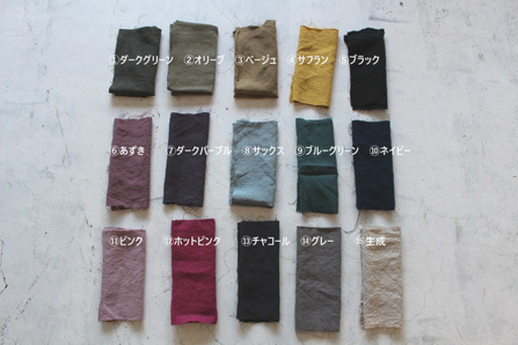 大人サロペットパンツ＊belgian-linen25/全１５色【受注生産】 8枚目の画像