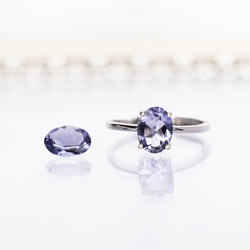 アイオライト、指輪、リング：美しい天然石：青紫色：シルバー925【Creema限定】【送料無料】 5枚目の画像