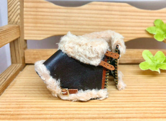 森き　ファー革ジャン　miniature jacket. 2枚目の画像