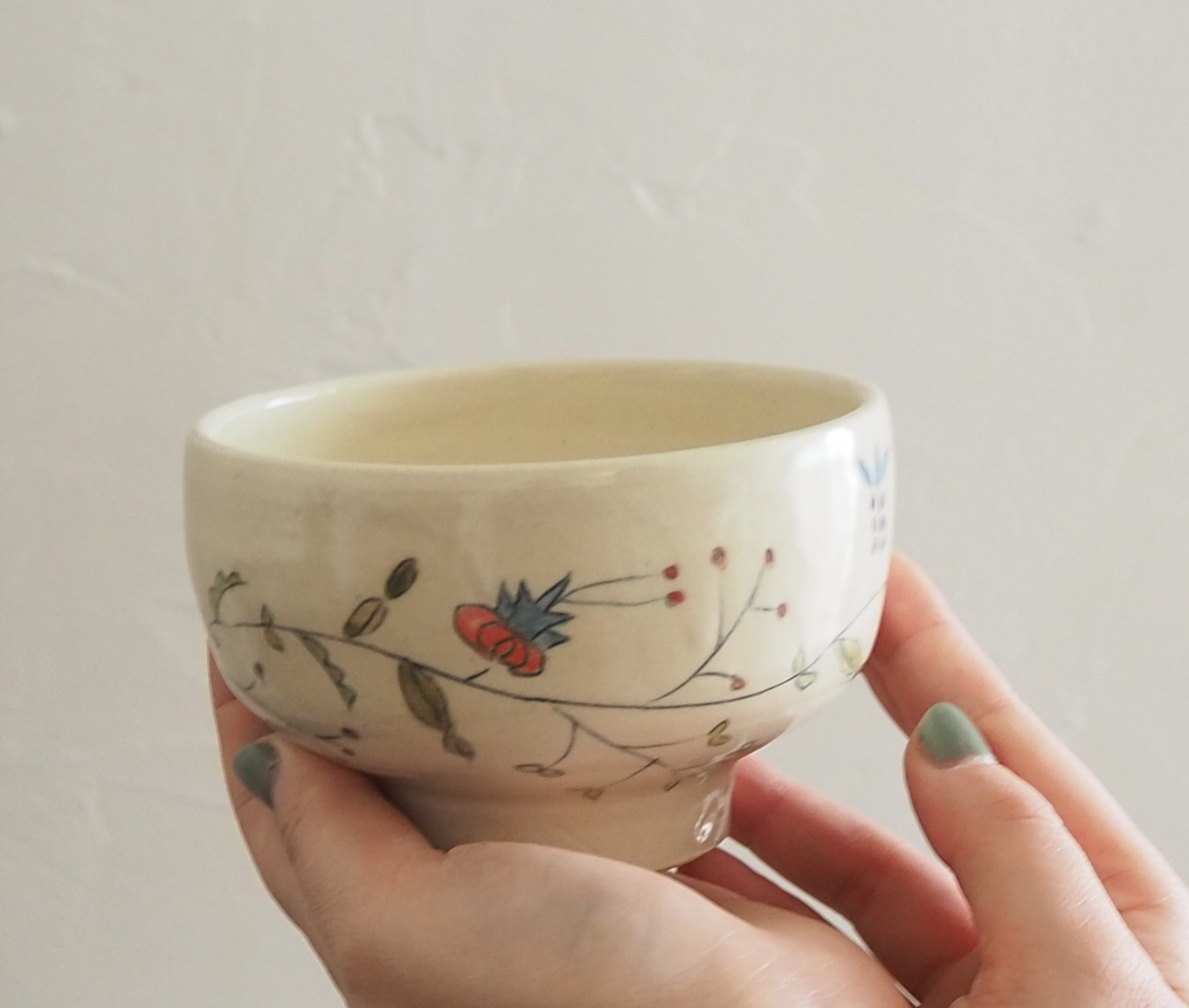 花唐草の抹茶茶碗 その② 茶碗・めし碗 からころん 通販｜Creema 