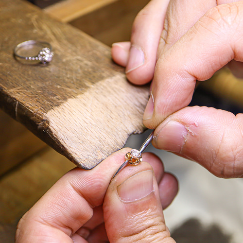 大ボリューム❗️ k18 pt900 デザインリング　大きめ　重たい　指輪 Shop KUBOTA / ダイヤモンド 0.50ct Pt900/18YG リング SHOW